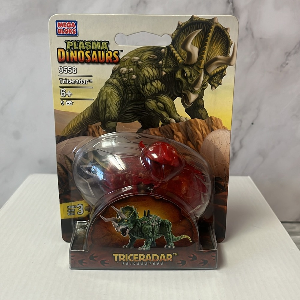 NIP Mega Bloks Plasma Dinosaurs #9558 Triceradar Triceratops 2006